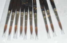 40x Leonardo No. 12 Artist's Paint Brushes.