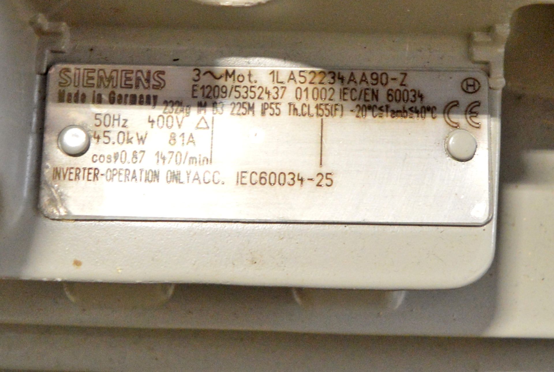 Motor Electric 400v 50Hz 45-0kw, Siemens. - Image 4 of 4