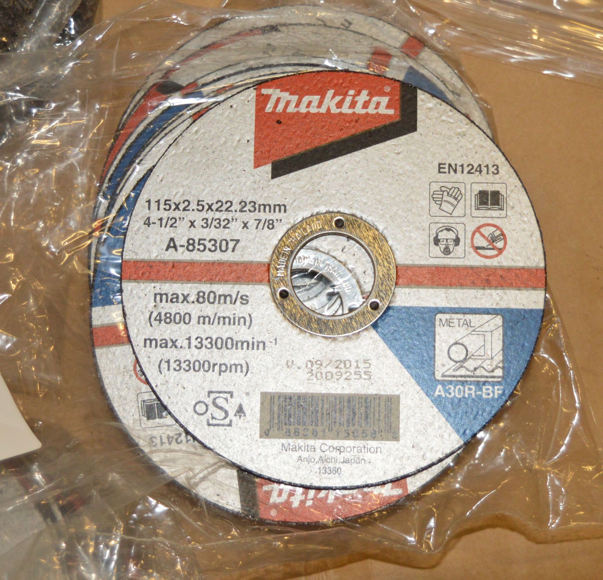 66x Makita Metal Cutting Discs - 115x2.5x22.23mm - Packs of 10 - Image 3 of 3