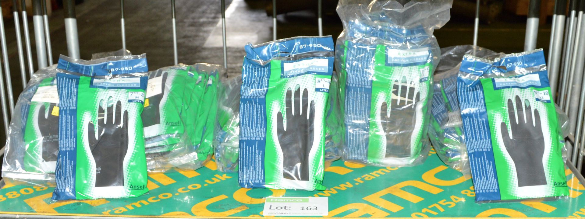 5x Packs Latex Gloves - Size 71/2 to 10