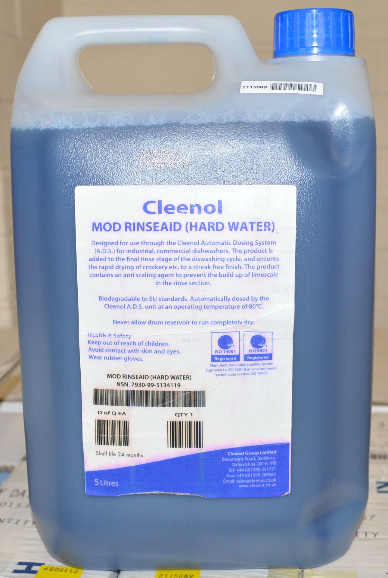 11x Additive Rinse Dishwasher 5ltr, Cleenol. 5x Cleaning Solution Powder, UNO Filtakleen. - Image 3 of 4