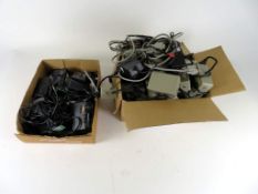 Mascot Battery Chargers & Box of Multiple Audio Amplifiers