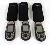 3x Magellan Meridian Gold GPS With Cases