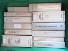 Box of Equipment Manuals