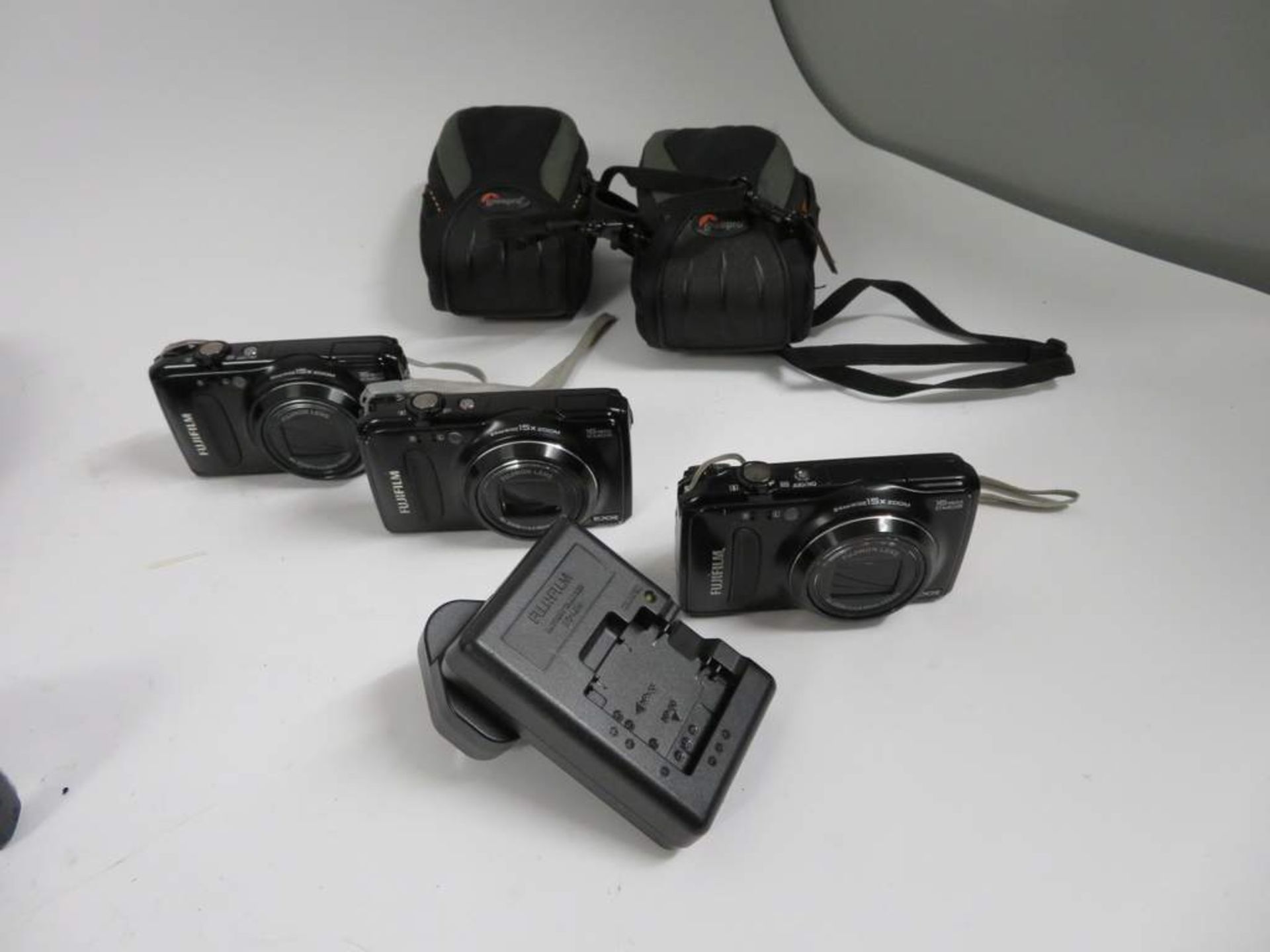 3x FujiFilm F660EXR Digital Cameras - Including 2 Cases & 1 Charger