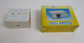 Data Switch 25 Way D-Type switch & Toyo Tsusho CX-520-D 12 Volt DC