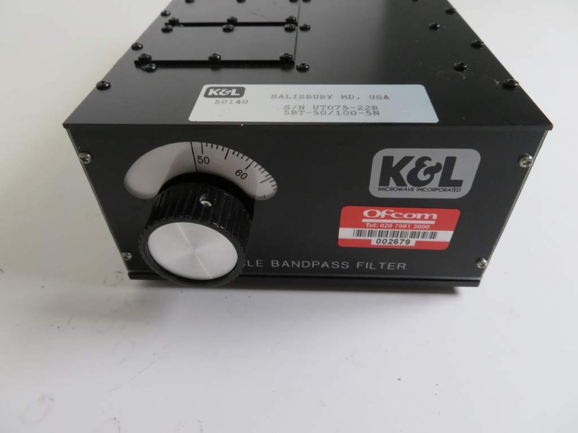 K&L 5BT-50/100-5N Tunable Bandpass Filter - Image 2 of 4