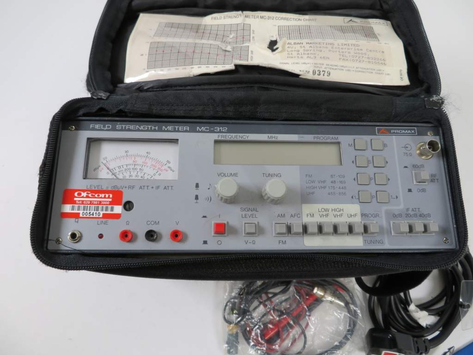 Promax MC-312 Field Strength Meter - Image 2 of 3