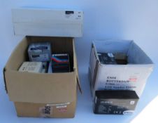 Box of five 25dB Variable Gain Wideband Masthead Amplifier Kit & Box of Miscellaneous Filters