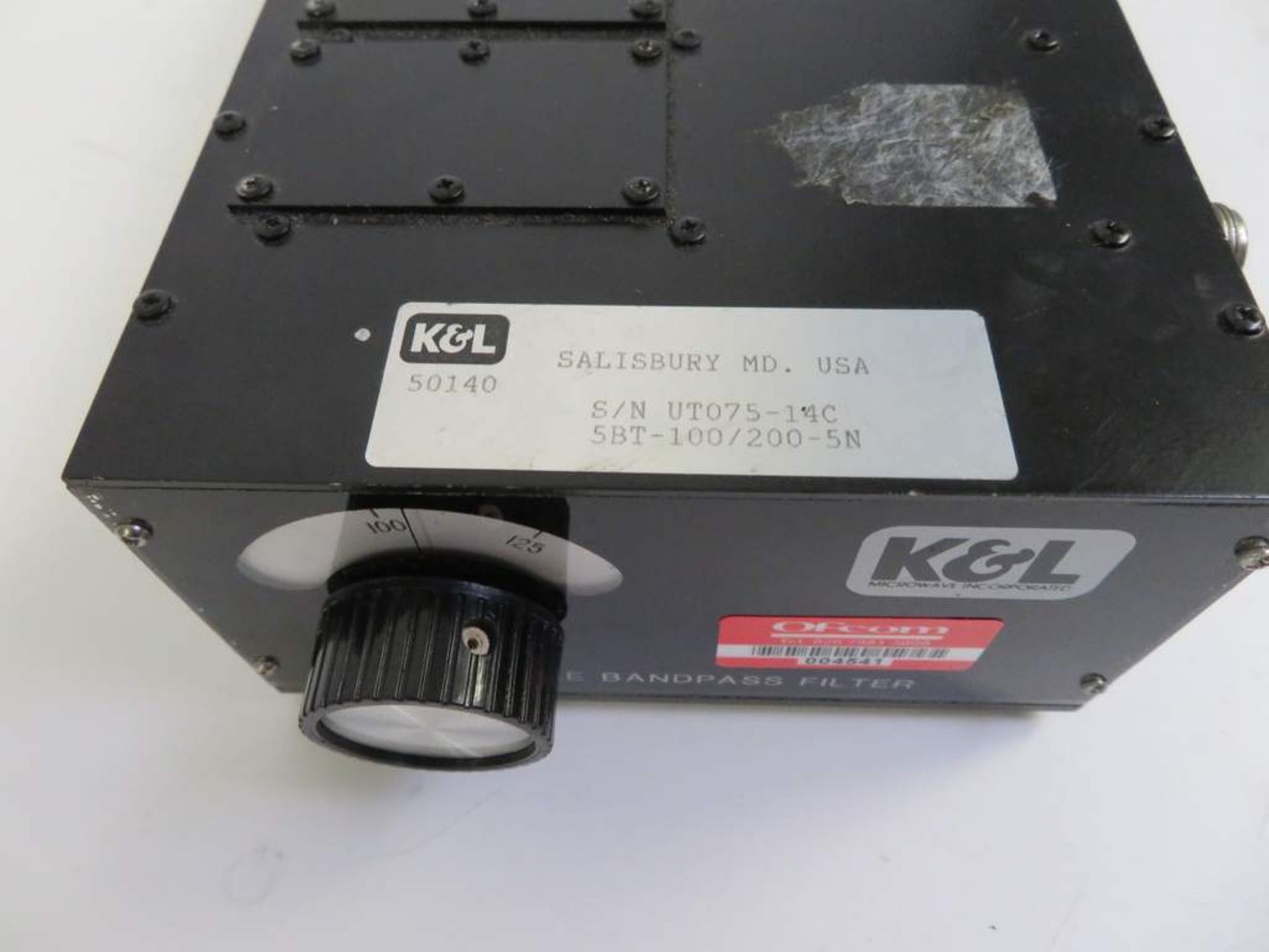 K&L 5BT-100/200-5N Tunable Bandpass Filter - Image 3 of 4