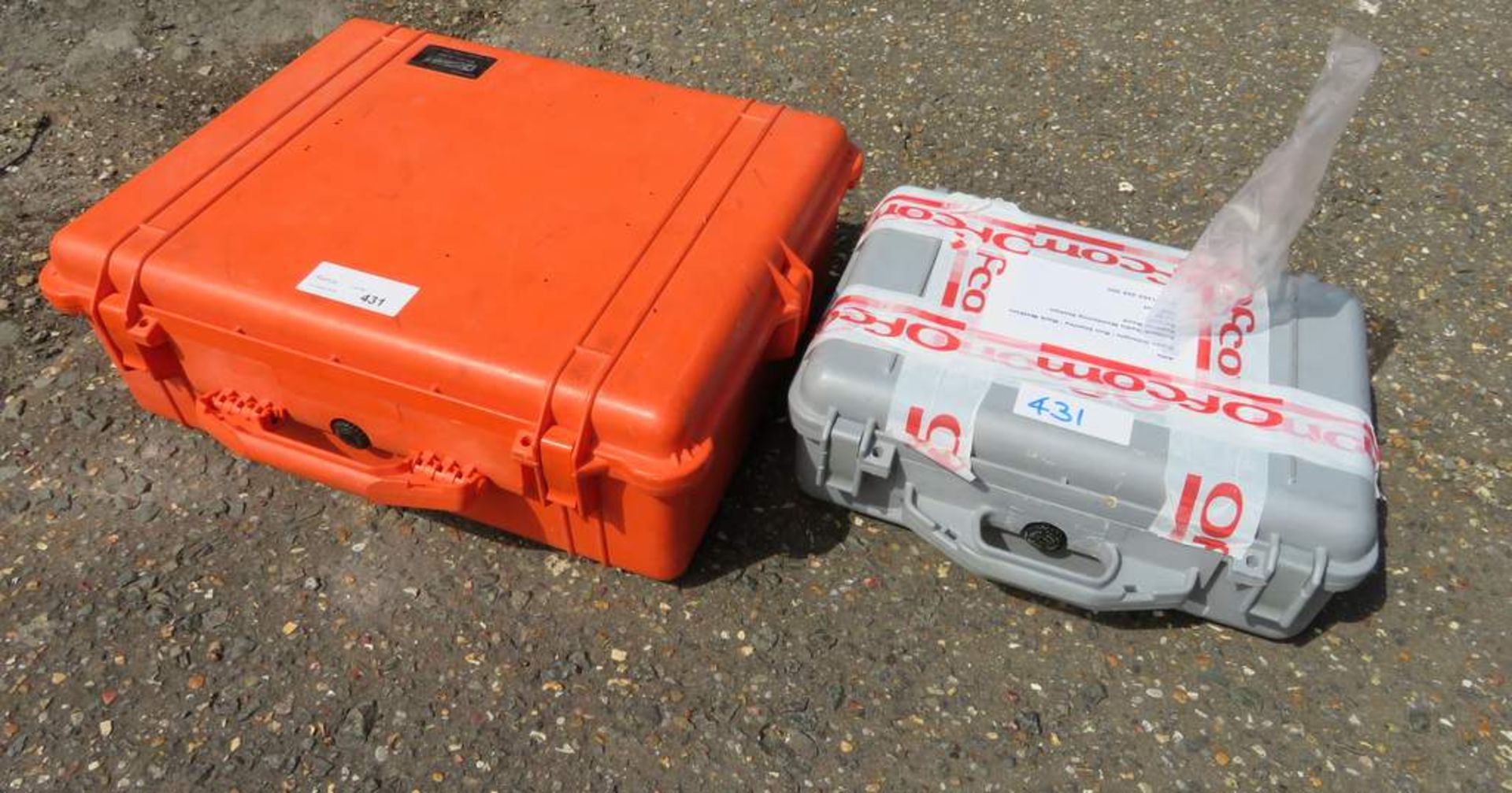 1x CF hard transit case & 1x Peli 1500 transit case