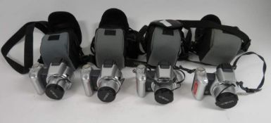 4x Minolta Dimage Z1 3.2 Megapixel Camera In Cases