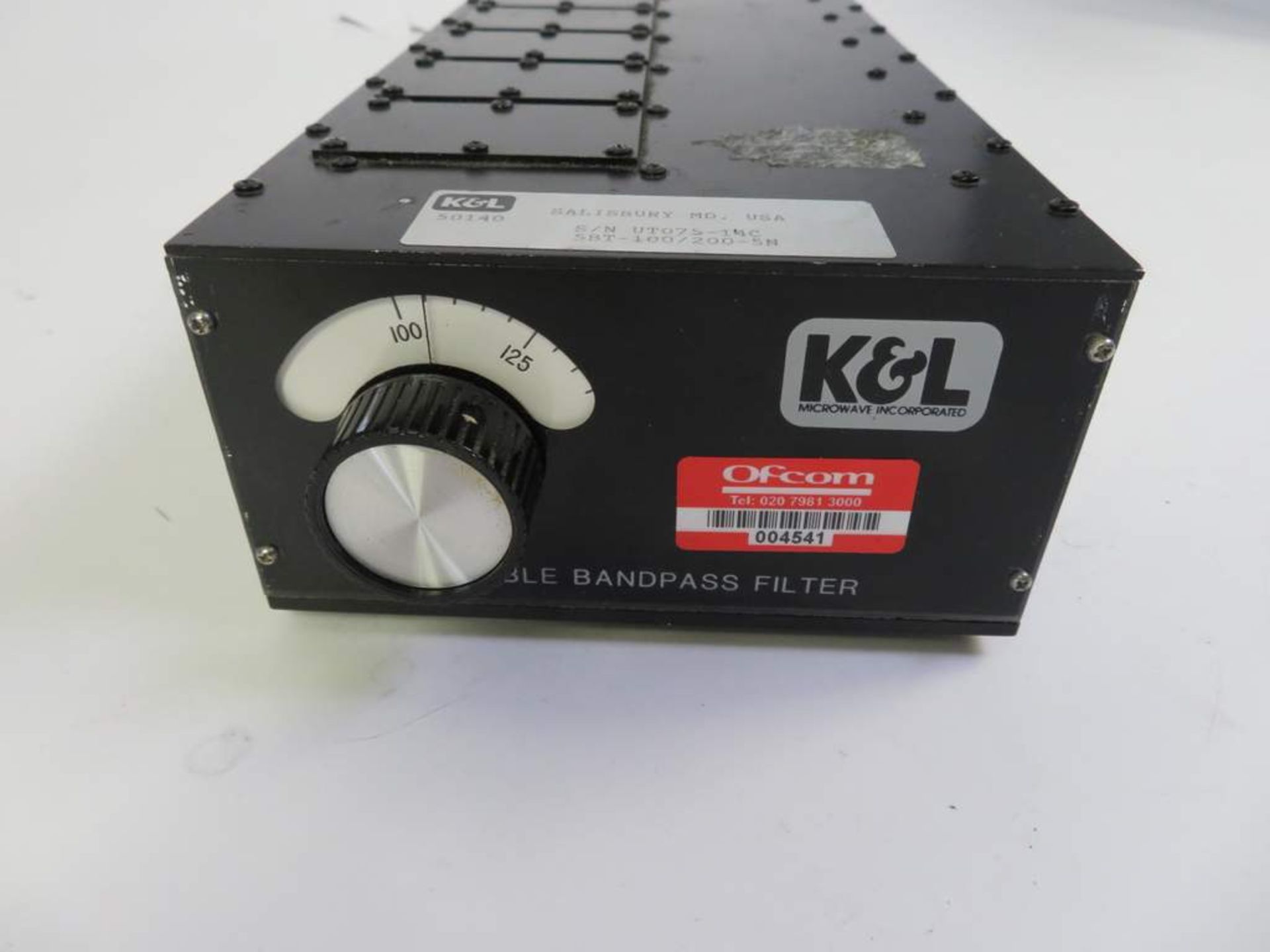 K&L 5BT-100/200-5N Tunable Bandpass Filter - Image 2 of 4