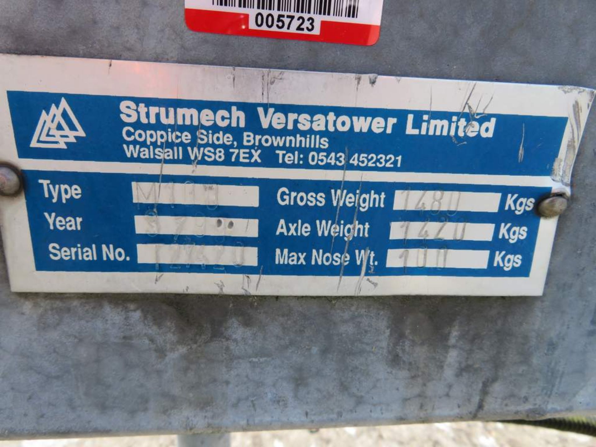 Strumech Versa Towable Tower Mast with Stabilisation Legs M100 (30m) - Bild 7 aus 16