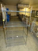 4 Tier kitchen storage shelving unit - 98 x 60 x 182cm (WxDxH)