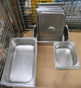 Bain Marie Containers - Various size - Approximately 13