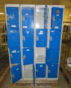 4x Personal storage lockers - 4 compartments