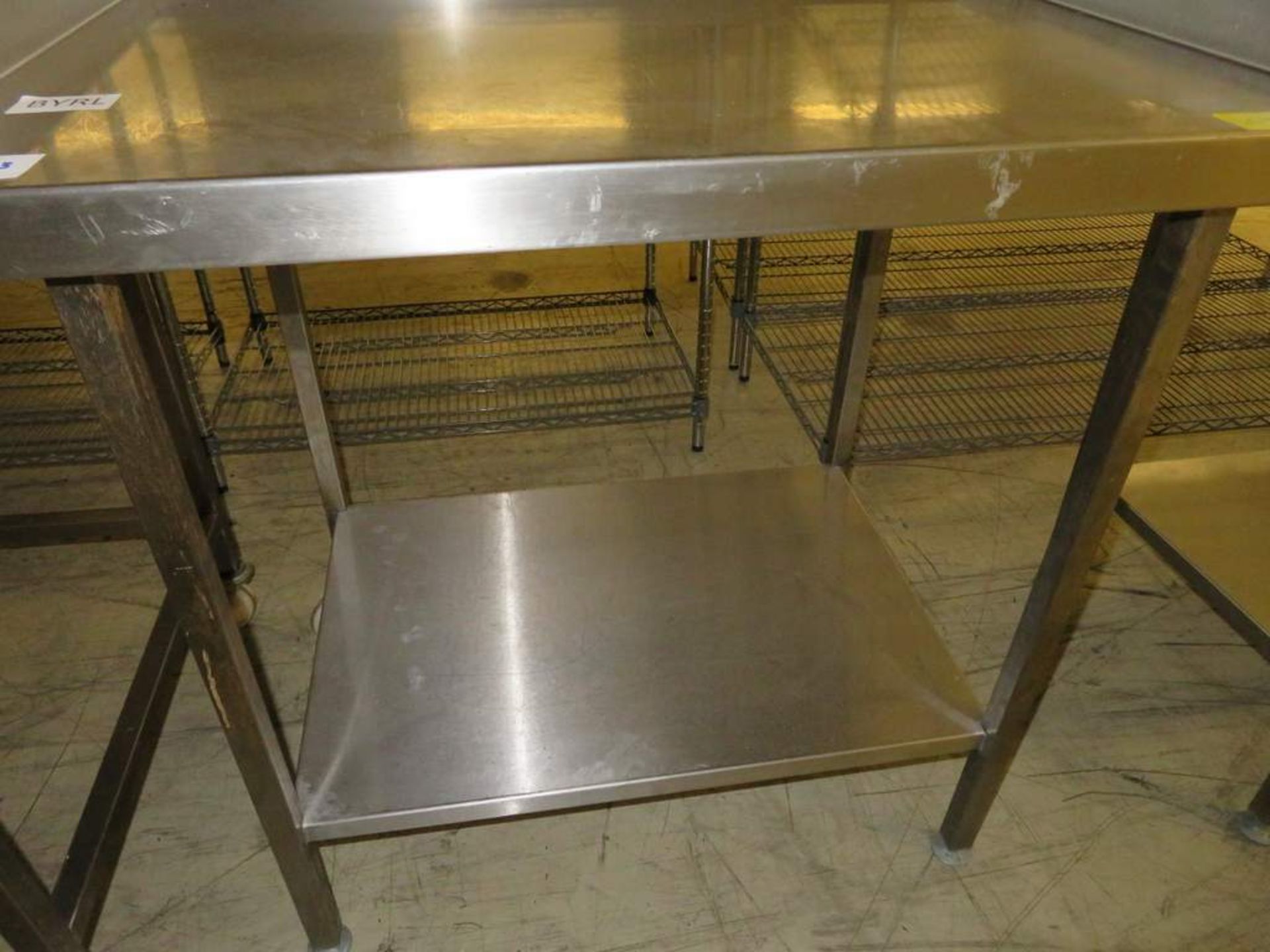 Stainless steel preparation Table - Image 3 of 3