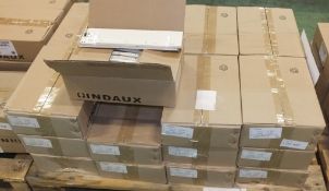 Indaux Conj Supra 86 x 350 Drawer Runner White - 10 per box - 24 boxes