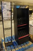 2x Shop display racks