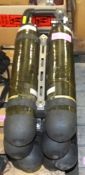 4x Drager Twin 3.4L Composite Cylinders - Needs servicing before use