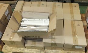 Indaux Conj Supra 86 x 350 Drawer Runner White - 10 per box - 16 boxes