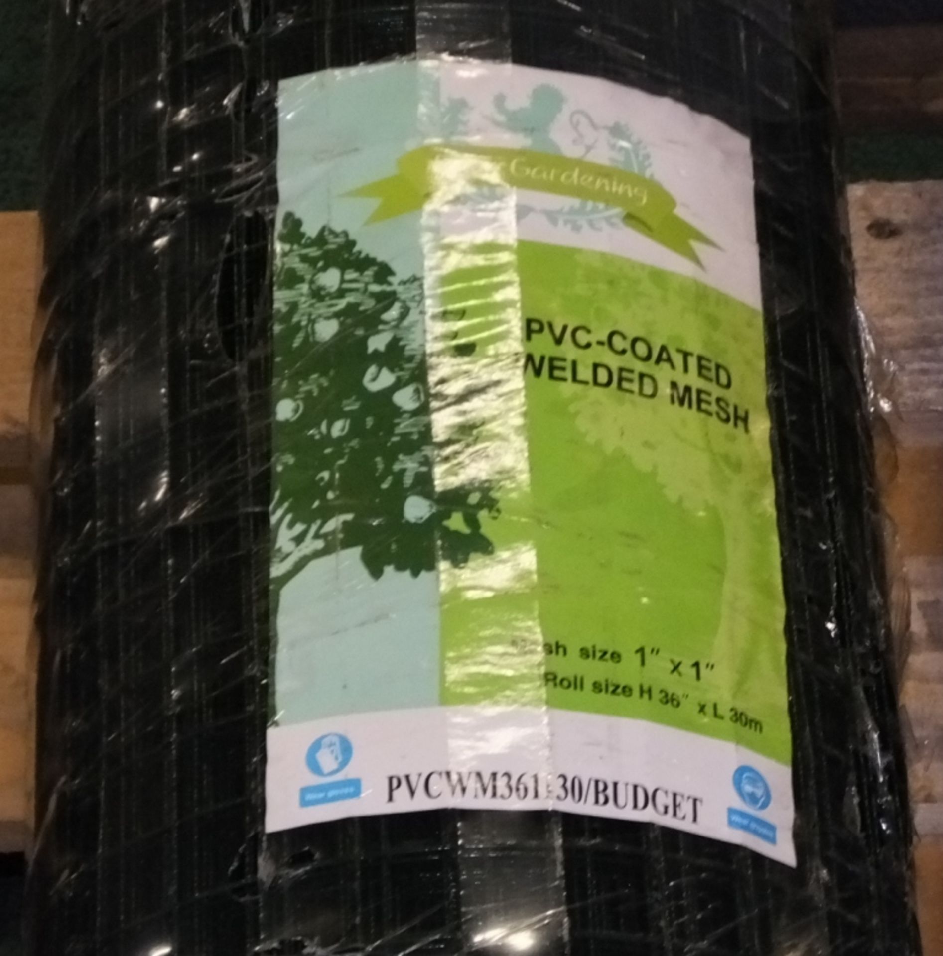 Easy Gardening PVC Coated Welded Mesh (Green) - 1" x 1" - 36" x 30M - Image 2 of 3