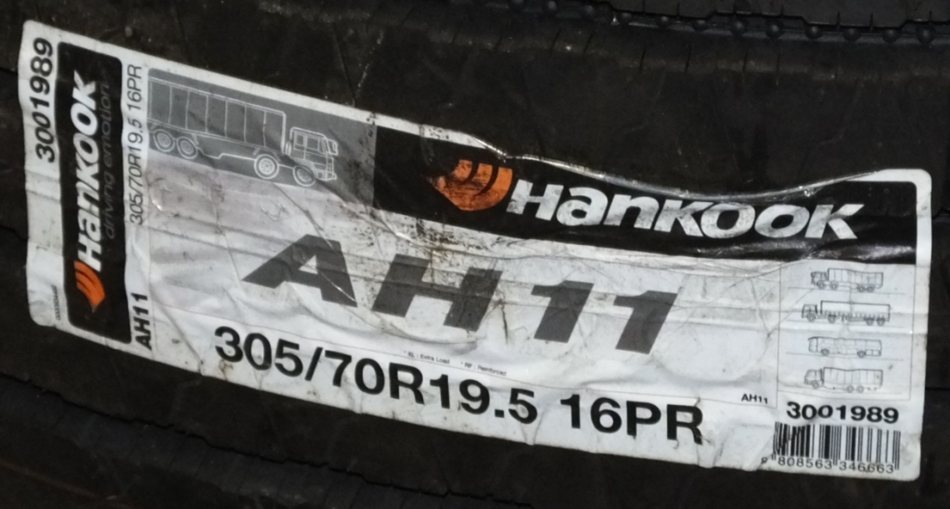 Hankook AH11 305/70R19.5 tyre (new & unused) - Image 5 of 7