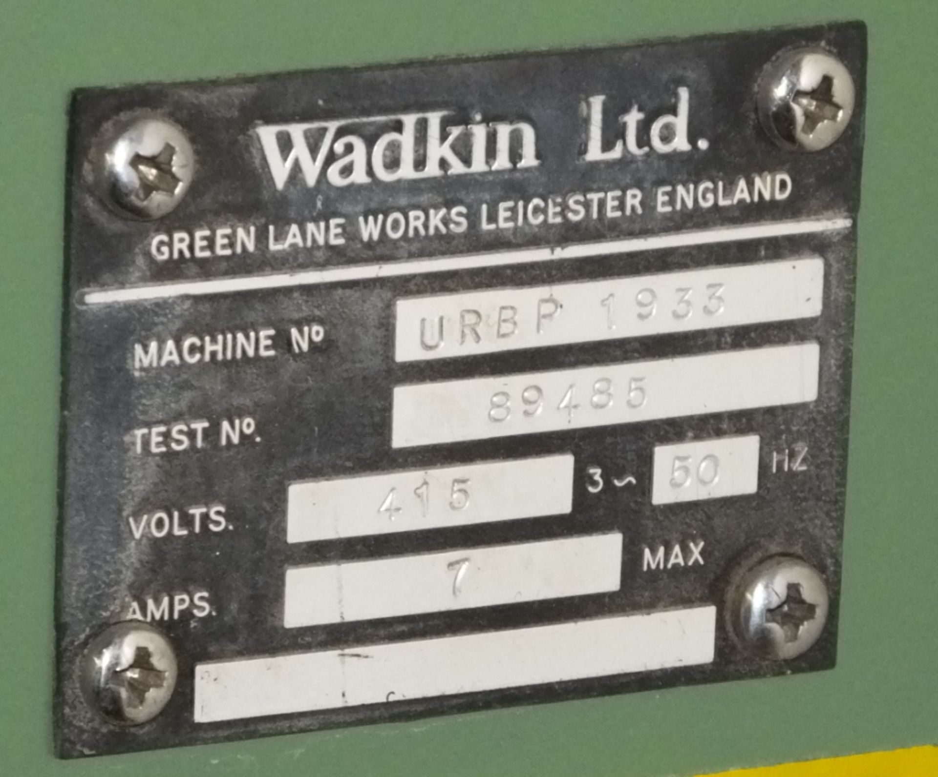 Wadkin Router URBP 1955 - Image 8 of 9