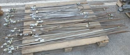 Steel cable winding rods