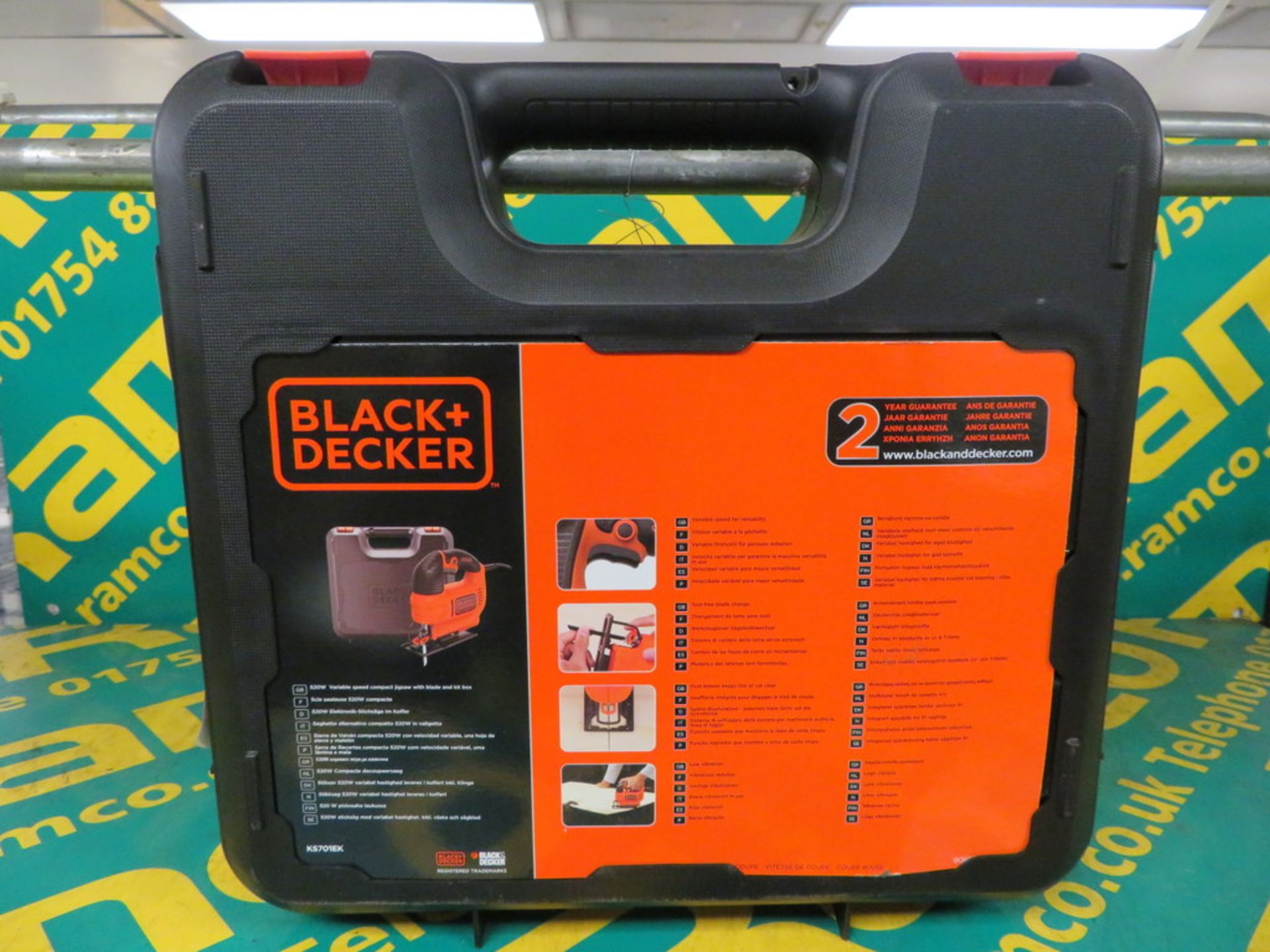 Black & Decker 520w Jigsaw, cased & unused - Image 2 of 2