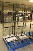 2x Shop display racks