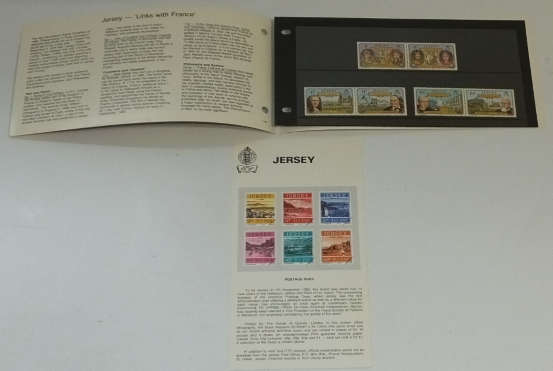 Stamp Card Sets - Jersey, Guernsey, British Gardens, Christmas, British Cars, British RIve