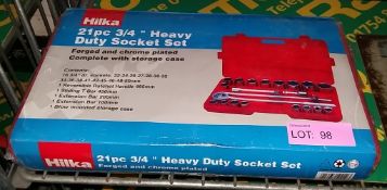 Hilka 21 piece 3/4"Heavy Duty Socket Set