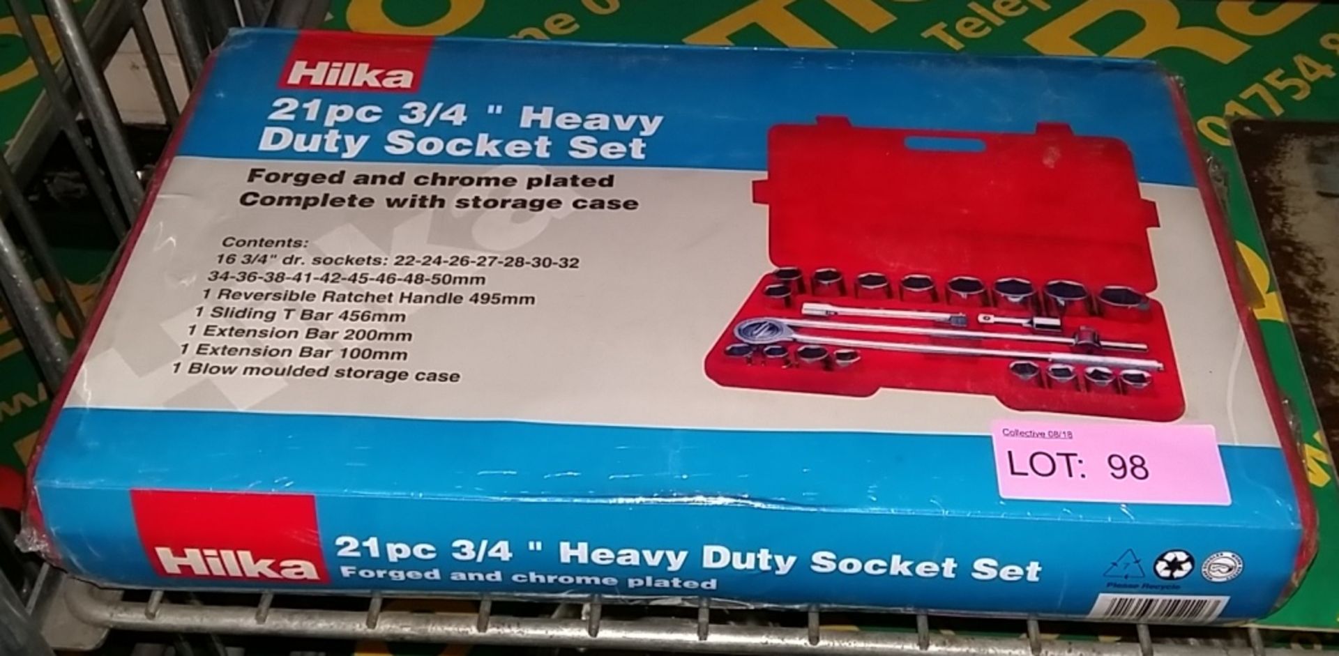 Hilka 21 piece 3/4"Heavy Duty Socket Set
