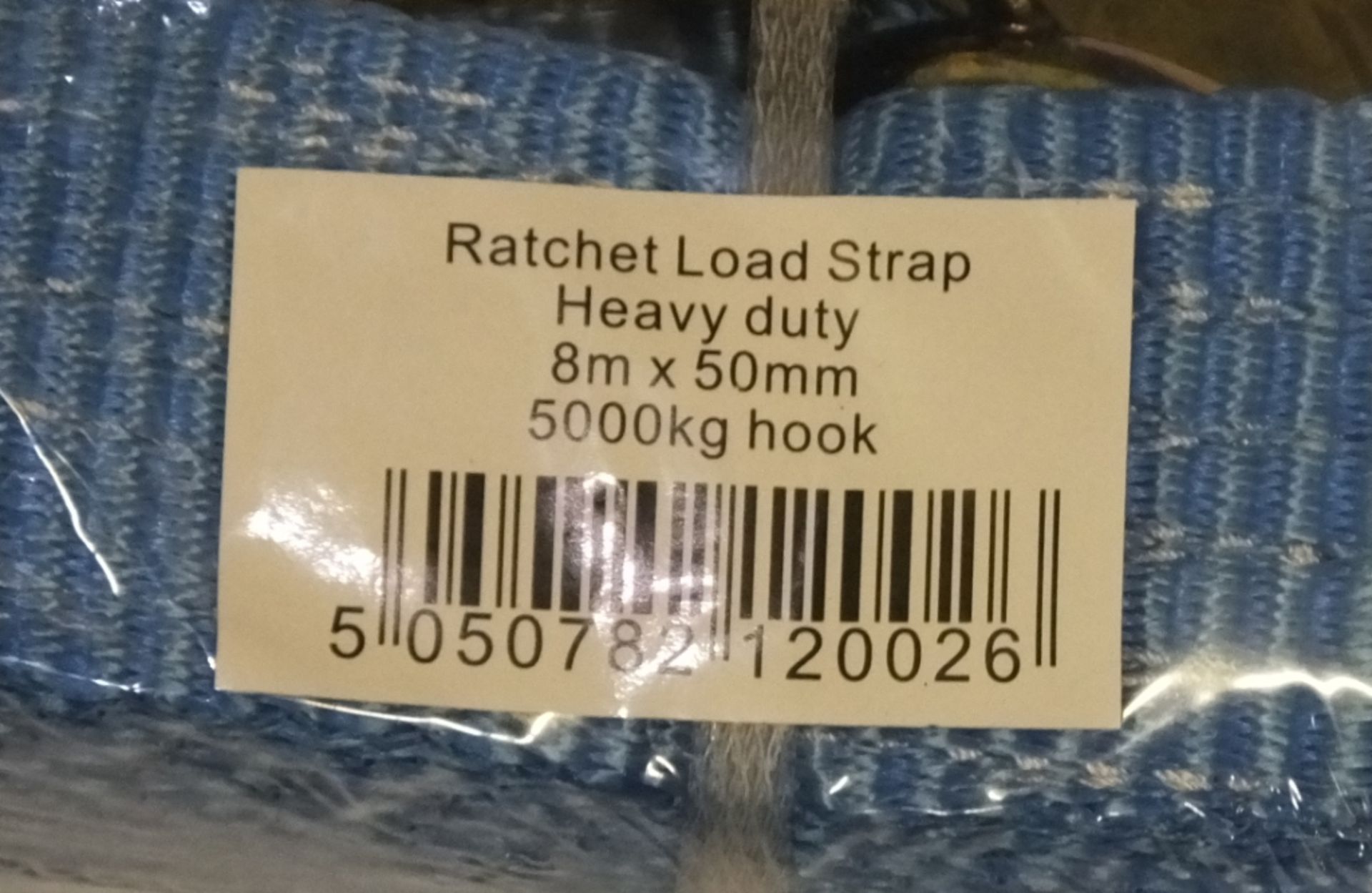 2x Rachets & Straps - 8M x 50mm - 5000kg - Image 2 of 2