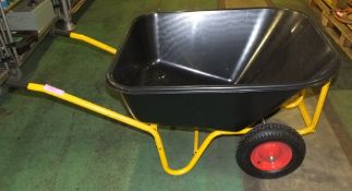 Large heavy duty garden wheelbarrow