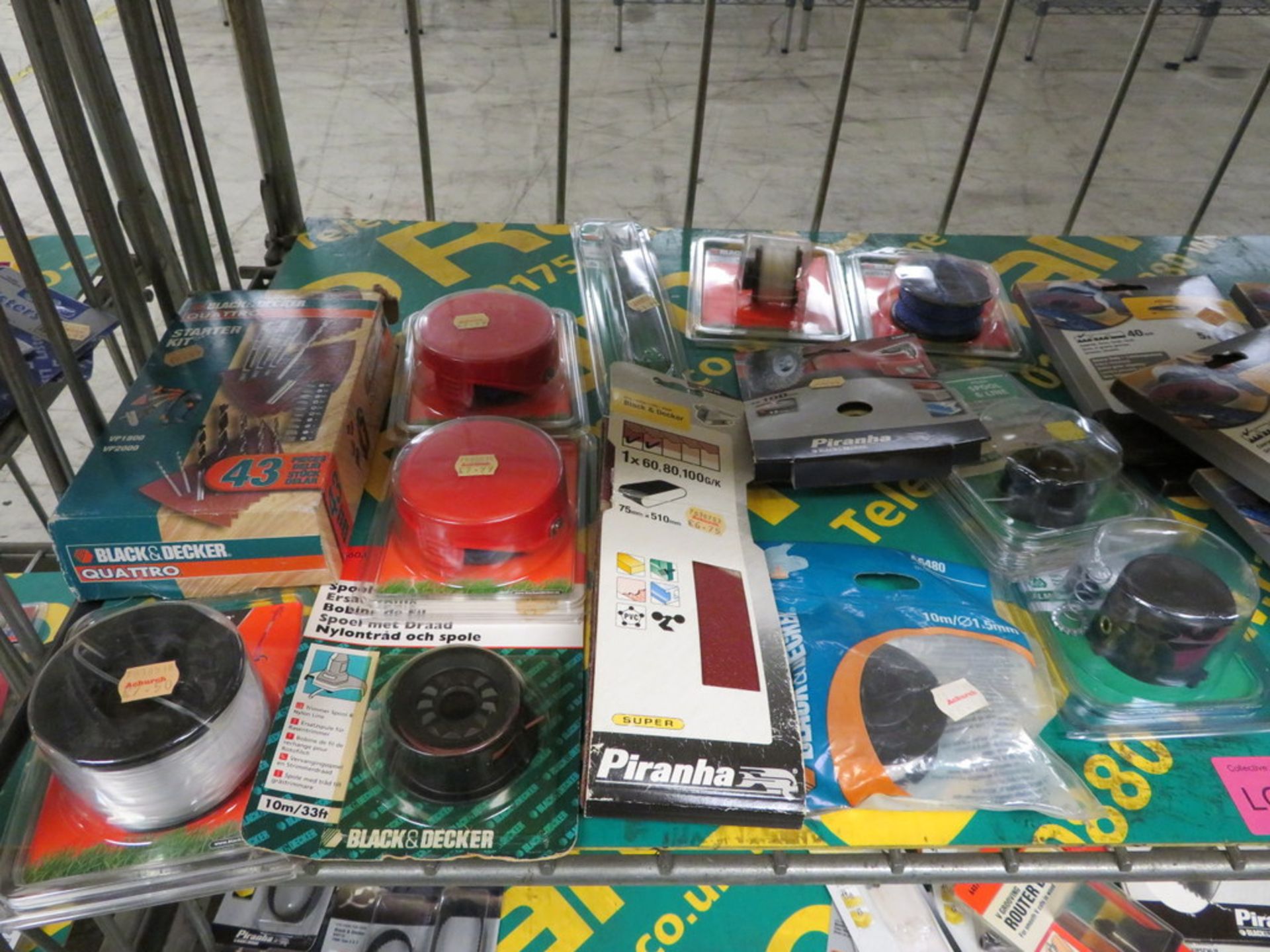 Qty of assorted sanding discs, strimmer spares, etc - Image 2 of 3