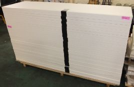 30x Laminated Door panels - Light white wood effect - 1975 x 585 x 33