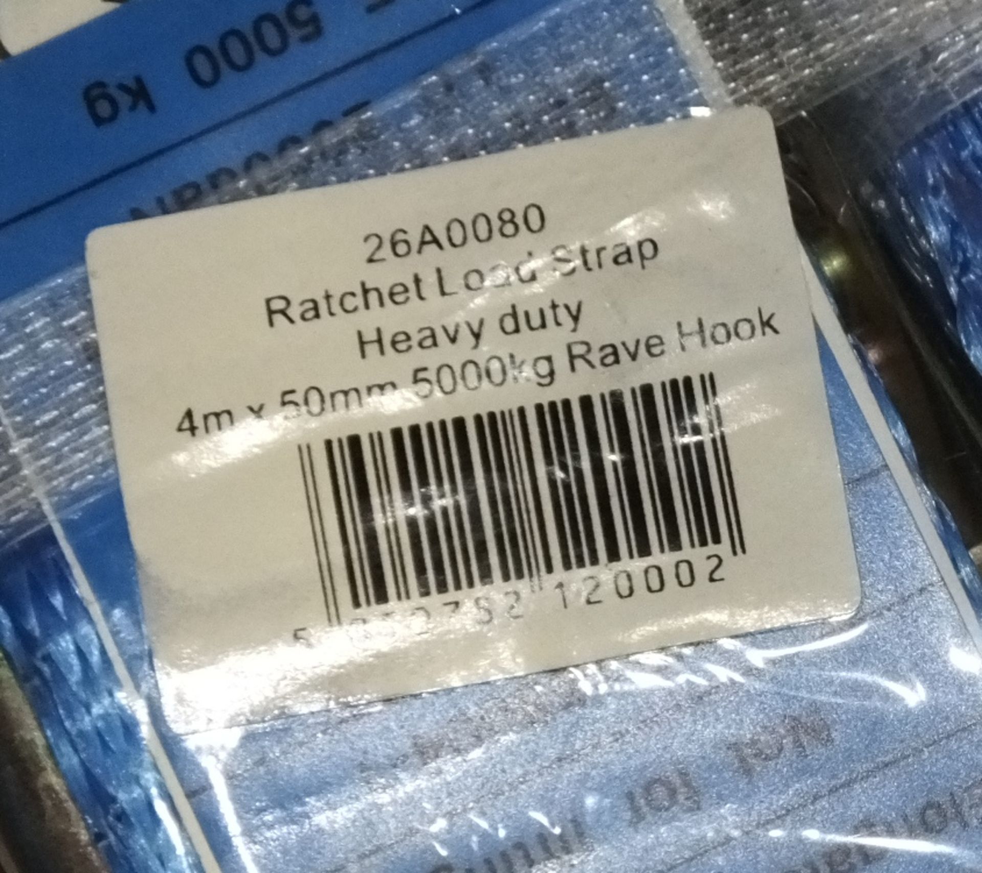 5x Rachet & Straps - 4M x 50mm x 5000kg - blue - Image 2 of 2