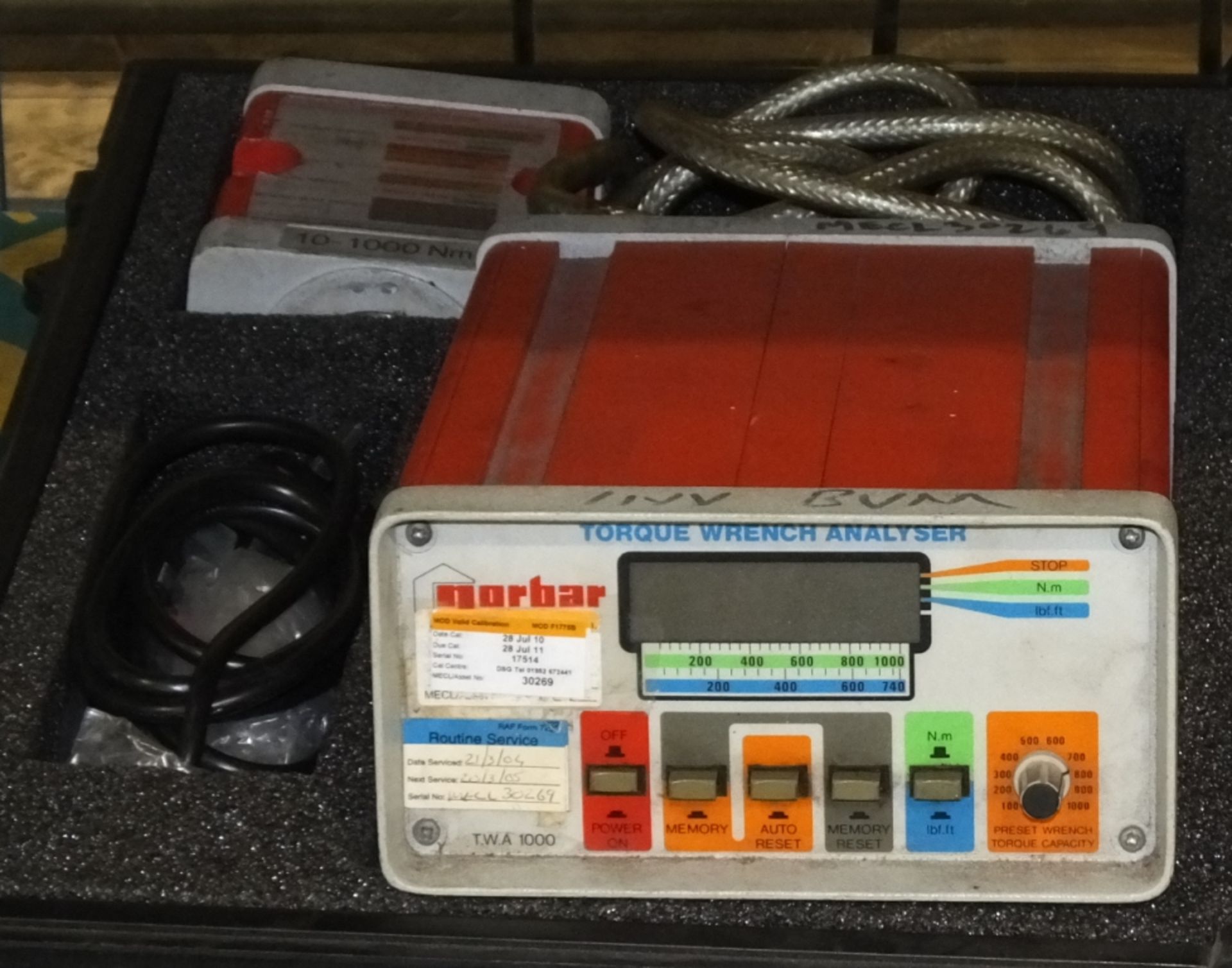 Norbar Torque Wrench tester kit in carry case - Image 2 of 3