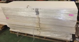 29x Laminated Door panels - Light white wood effect - 1960 x 585 x 33