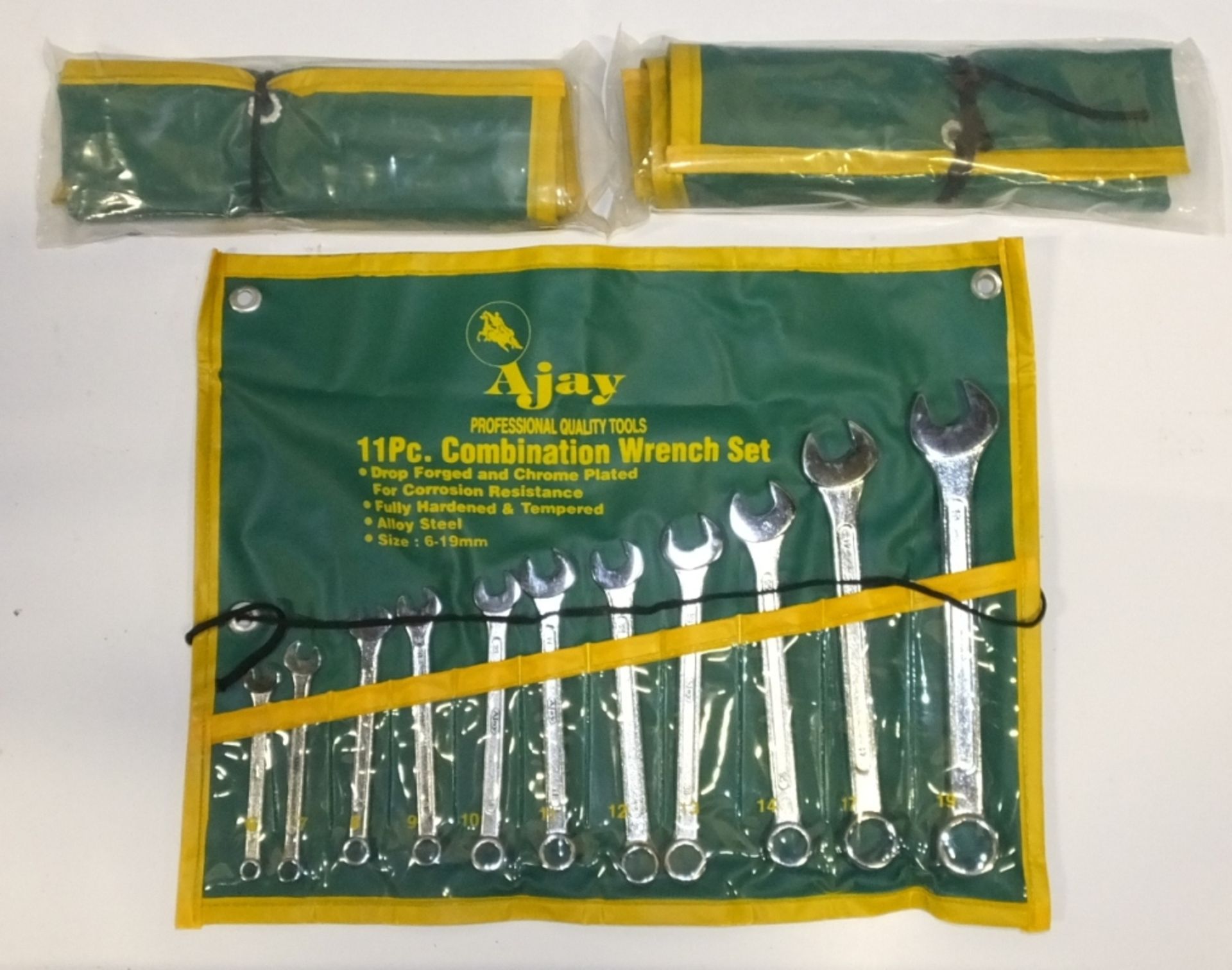 3x Ajay 11pc Combination Wrench Sets