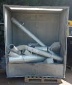 Galvanised cabinet, extraction ducting