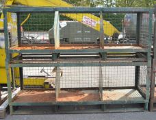 2x Steel Cages - Each 2080 L x 770 H x 640 D.