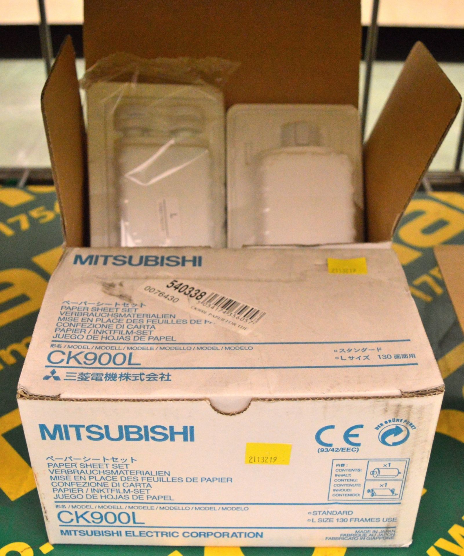 2x Mitsubishi CK900L Paper Sheet Set