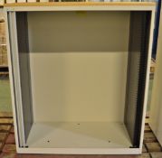 Mid Height Side Tambour Cupboards - No Shelves.