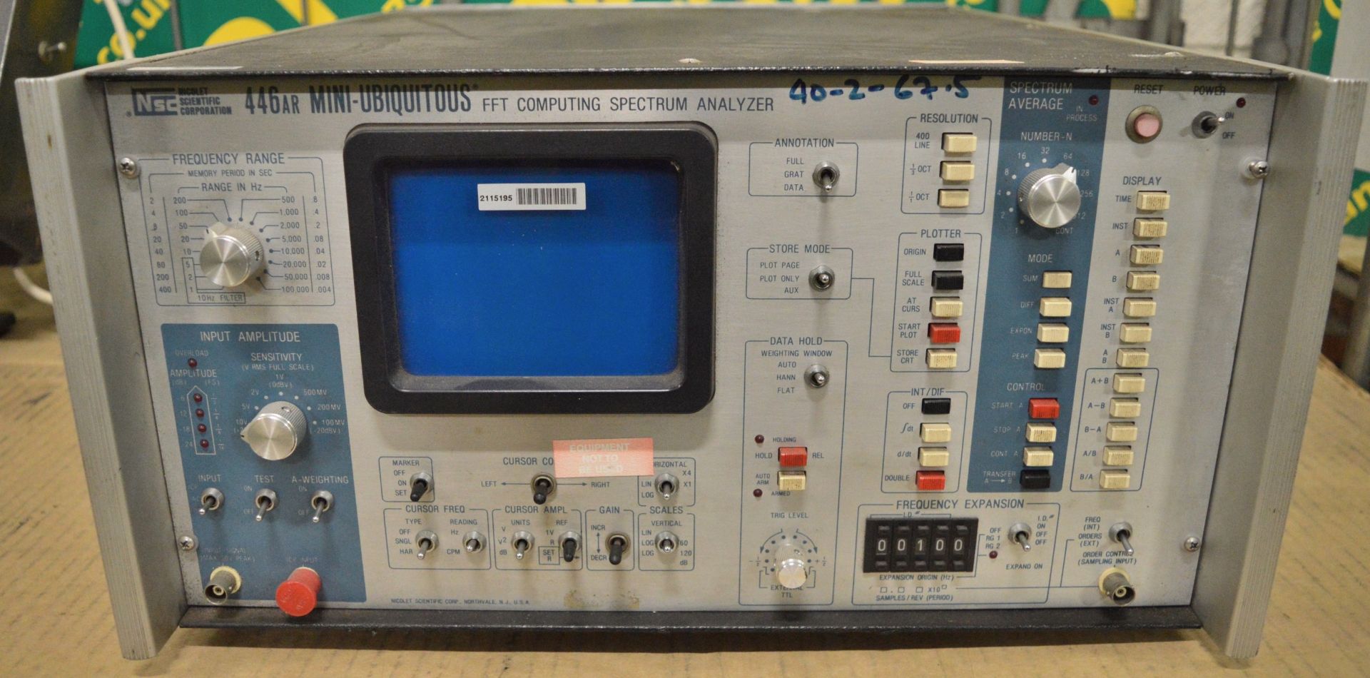 Computing Spectrum Analyzer, NSC 446AR.