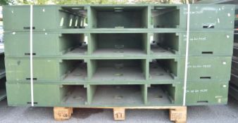 4x Plywood Racks / Housings - 1980 x 1370 x 220mm.