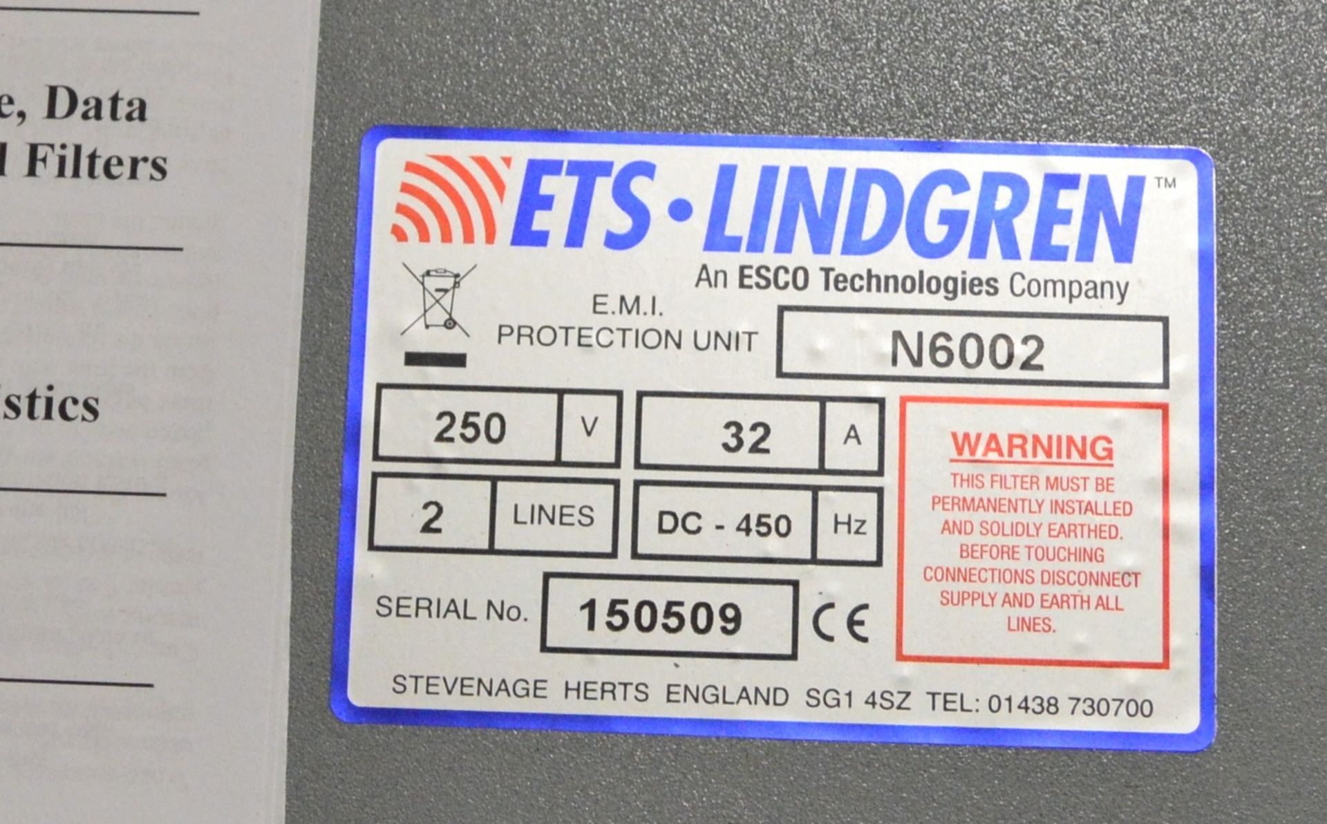 6x ETS Lindgren Power Filter N6002. - Image 3 of 3